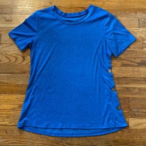 Blue Button Tee